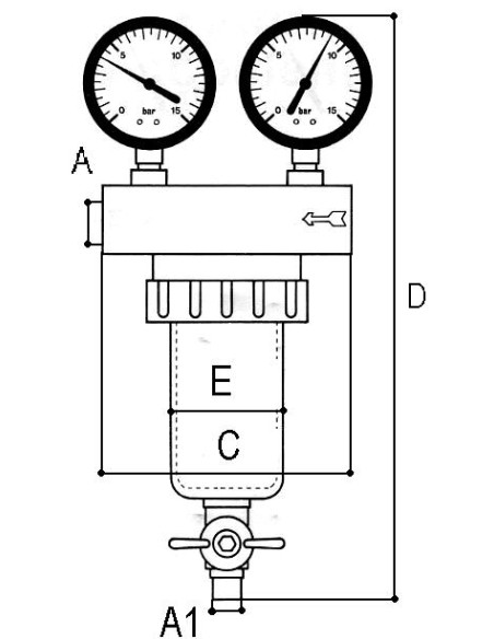 Art.730 Filtro Autopulente  F.F. PN25