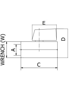 Art.460 Valvola minisfera F.F. con maniglia rossa 2