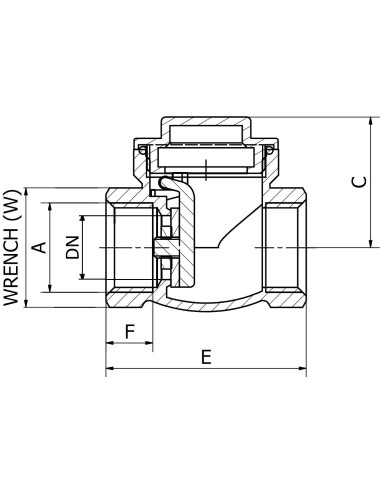 Art.440 Valvola a clapet PN25