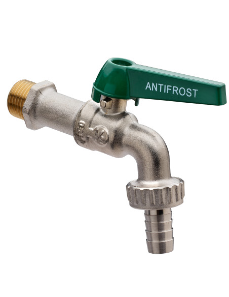 Art.322/BV Rubinetto portagomma a sfera curvo ANTIGELO