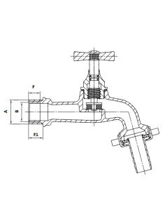 Art.570 Rubinetto in ottone lucidato 2