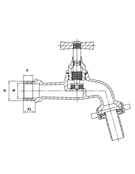 Art.570/D con filetto interno da 3/8"