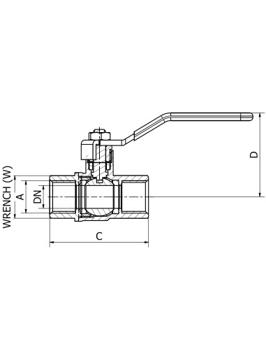 Art.300 Valvola a sfera F.F.