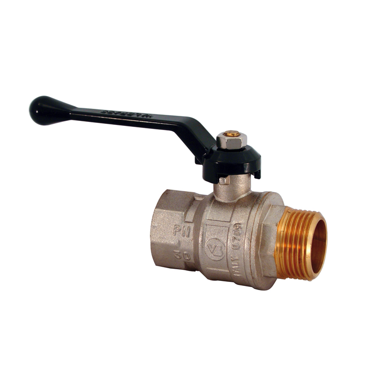Art.418 Valvola a sfera F.F. con maniglia Alluminio nera